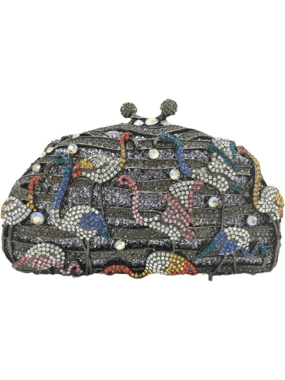 Chic Mini Flamingo Clutch Purse for Women | Crystal Rhinestone Evening Handbag